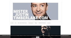 Desktop Screenshot of misterjustintimberlake.com